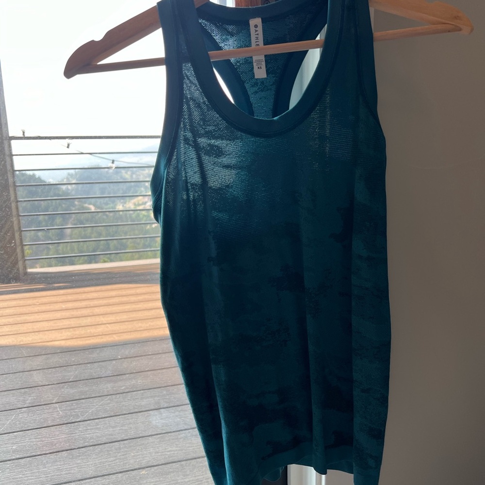 Athleta Blue Camo Tank